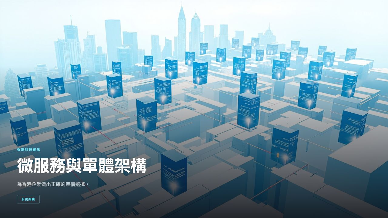 微服務 vs 單體架構：為香港企業做出正確的架構選擇