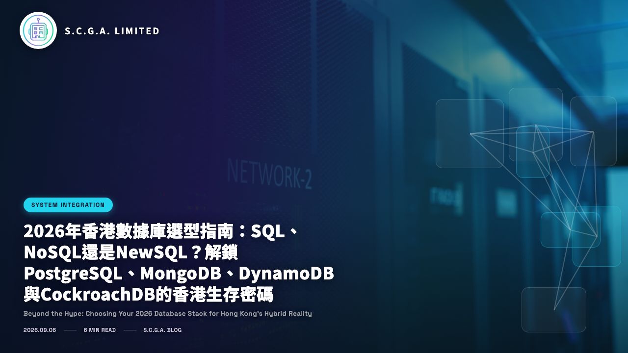 2026年香港數據庫選型指南：SQL、NoSQL還是NewSQL？解鎖PostgreSQL、MongoDB、DynamoDB與CockroachDB的香港生存密碼