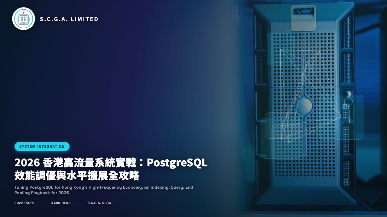 2026 香港高流量系統實戰：PostgreSQL 效能調優與水平擴展全攻略